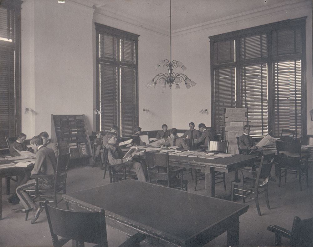 Interior of Reading Room, Hill Memorial Library, 1903-1904