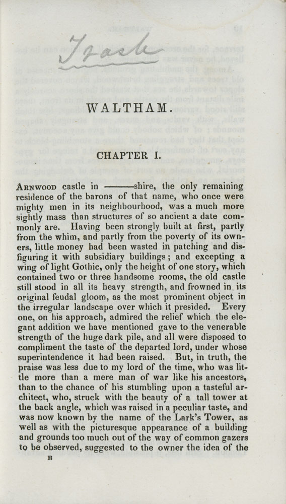 Andrew Picken, Waltham. Philadelphia: Carey, Lea and Blanchard, 1833.