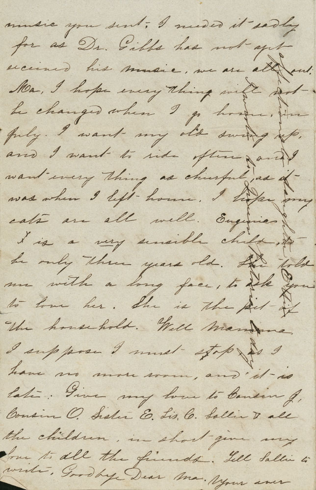 Esther Wright to her mother, Sarah Wright, 19 April 1857 (4)