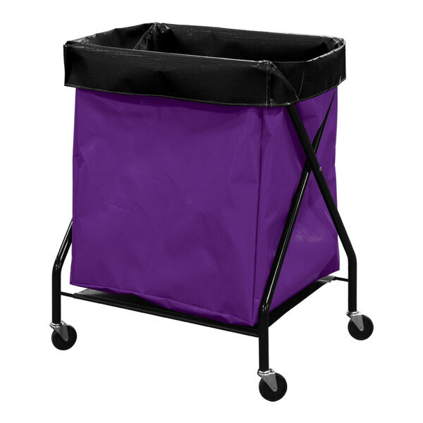 Purple foldable bin