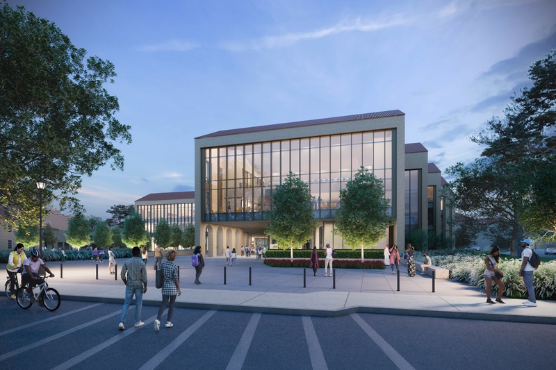 computer rendering of the future library building