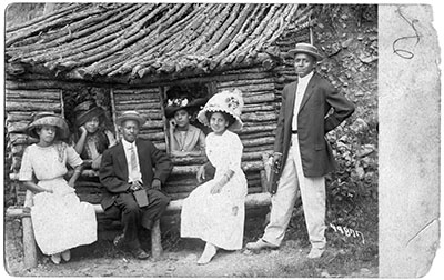 On holiday in the Ozarks, about 1905.