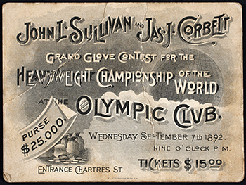 Grand Glove Contest Ticket, 1892, September 7