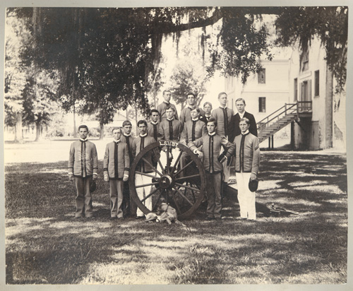 The class of 1897 produced four lawyers, three engineers, a physician, a preacher, a merchant, a US Army officer, a bookkeeper, and LSU’s treasurer. Note the dog in the foreground!