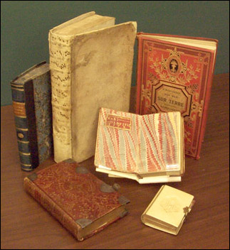 Sample of books from exhibit