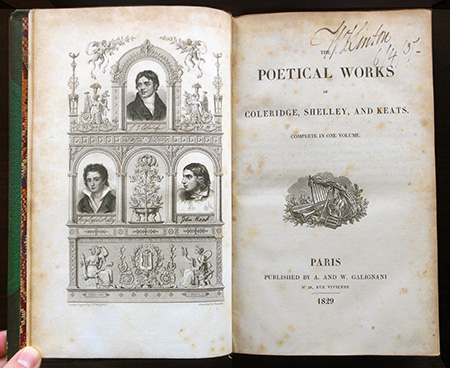 The Poetical Works of Coleridge, Shelley, and Keats (1829)